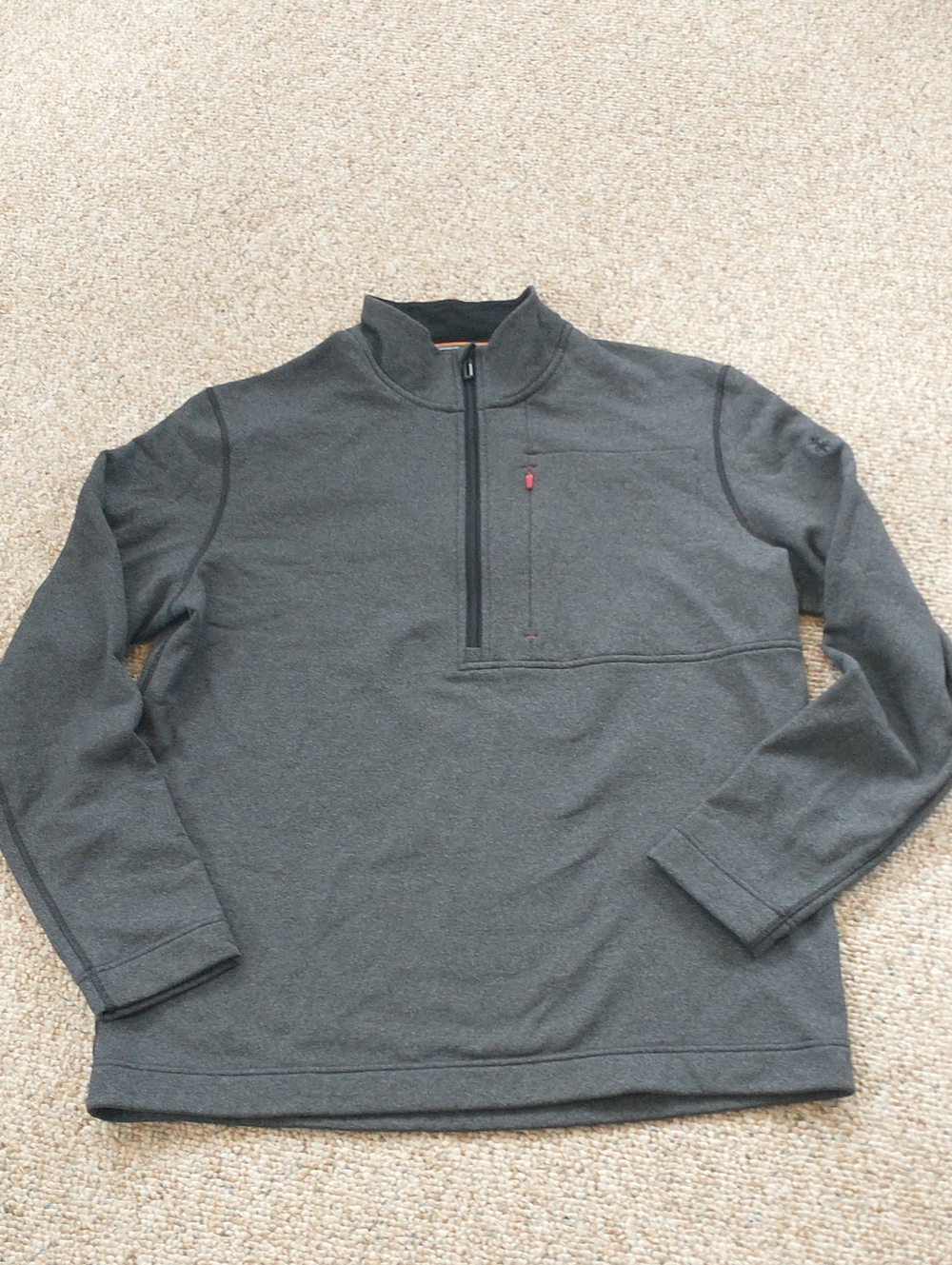 SMARTWOOL Grey ½  Zip Fleece Lined  Xlarge